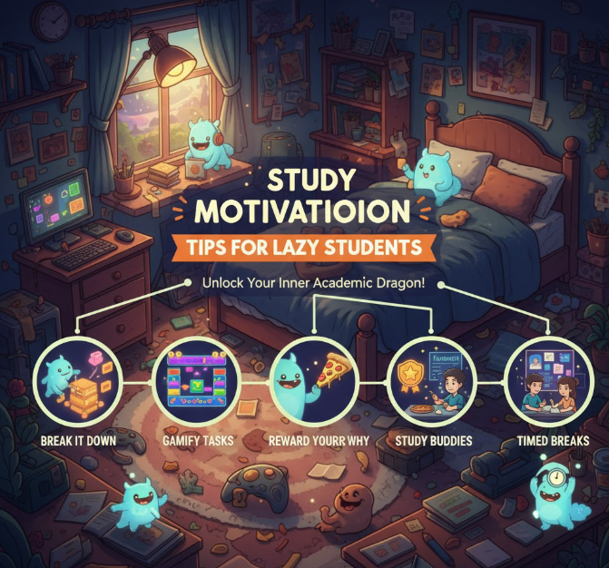 Study Motivation Tips for Lazy Students