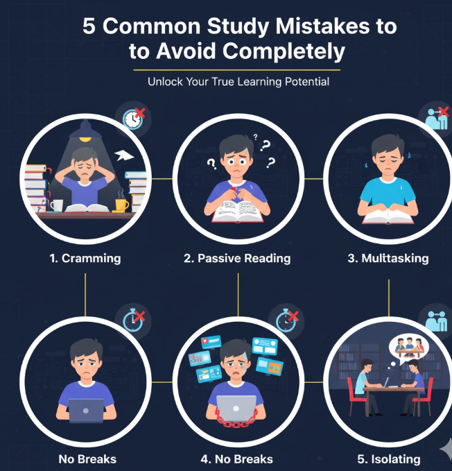 5 Common Study Mistakes to Avoid Completely